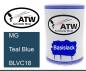 Preview: MG, Teal Blue, BLVC18: 500ml Lackdose, von ATW Autoteile West.